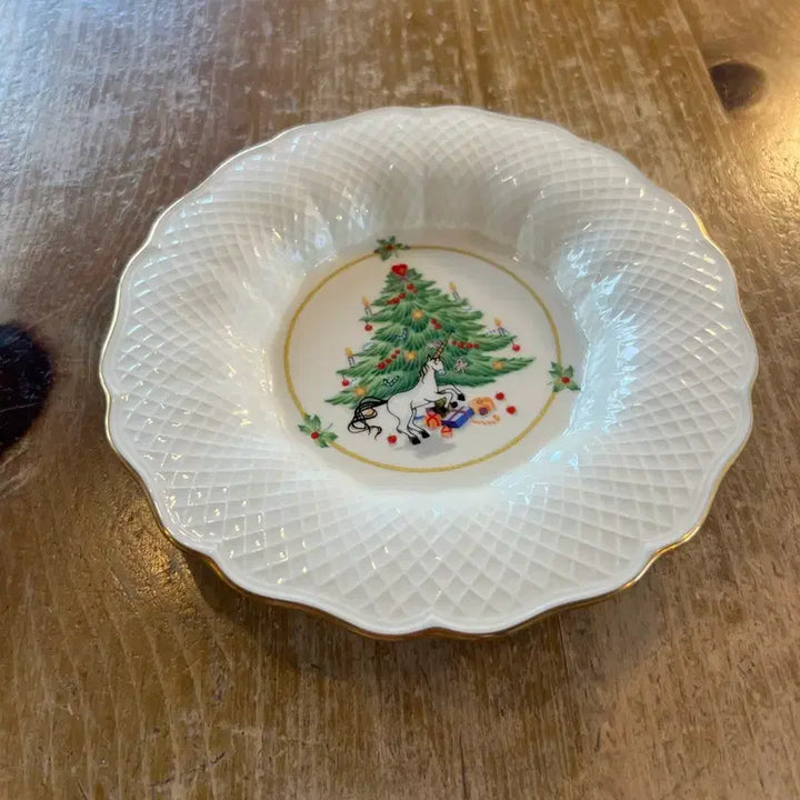 [BUNJANG] Japanese Vintage Mikasa Winter Tree Plate / 일본 빈티지 미카사 겨울트리접시