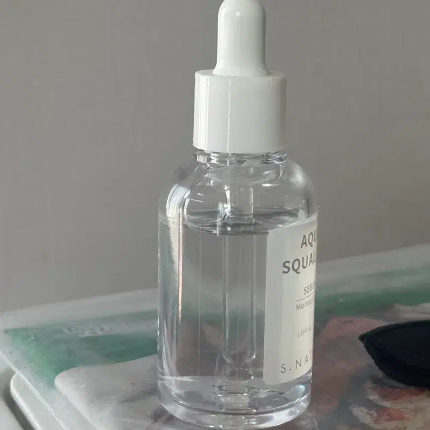 [BUNJANG] EsNatur Aqua Squalane Hydrating Serum 50ml + Refill + Mirror Set / [거울포함]에스네이처 아쿠아 스쿠알란 수분세럼 50ml + 리필