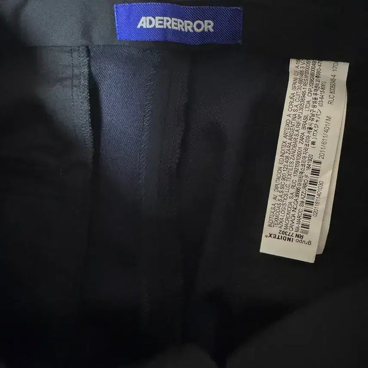 [BUNJANG] Zara x ADER Error Pintuck Trousers Navy M / 자라 아더에러 핀턱 트라우저 네이비 M