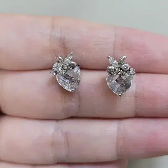 [BUNJANG] J.ESTINA Silver Crystal Earrings / 제이에스티나 실버 귀걸이