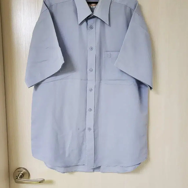 [BUNJANG] Daks Sky Blue Short Sleeve Shirt / 닥스  하늘색 반팔 셔츠