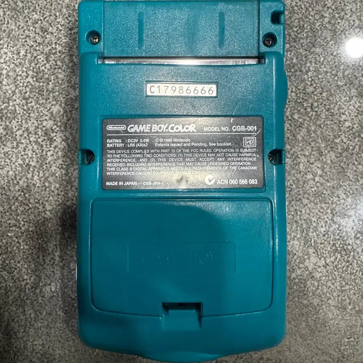 [BUNJANG] Nintendo Game Boy Color (Teal) with Pokemon Silver Game Cartridge / 닌텐도 게임보이 컬러 청록색과 포켓몬 실버 게임팩 판매합니다.
