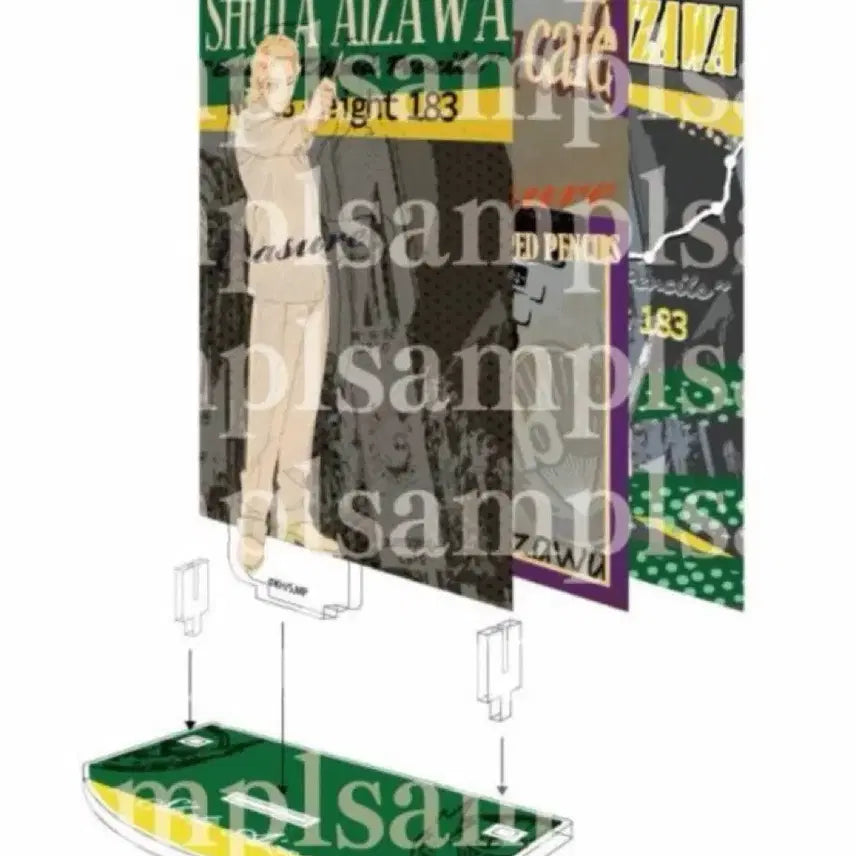 [BUNJANG] Aizawa Stationery Acrylic Stand (Original Art Version) / 아이자와 문방구 아크릴