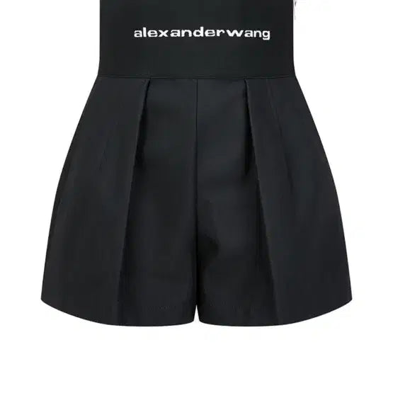 [BUNJANG] Alexander Wang Black Logo Band Safari Shorts Size 6 / 정품 알렉산더왕 블랙 로고밴딩 사파리 쇼츠 사이즈6