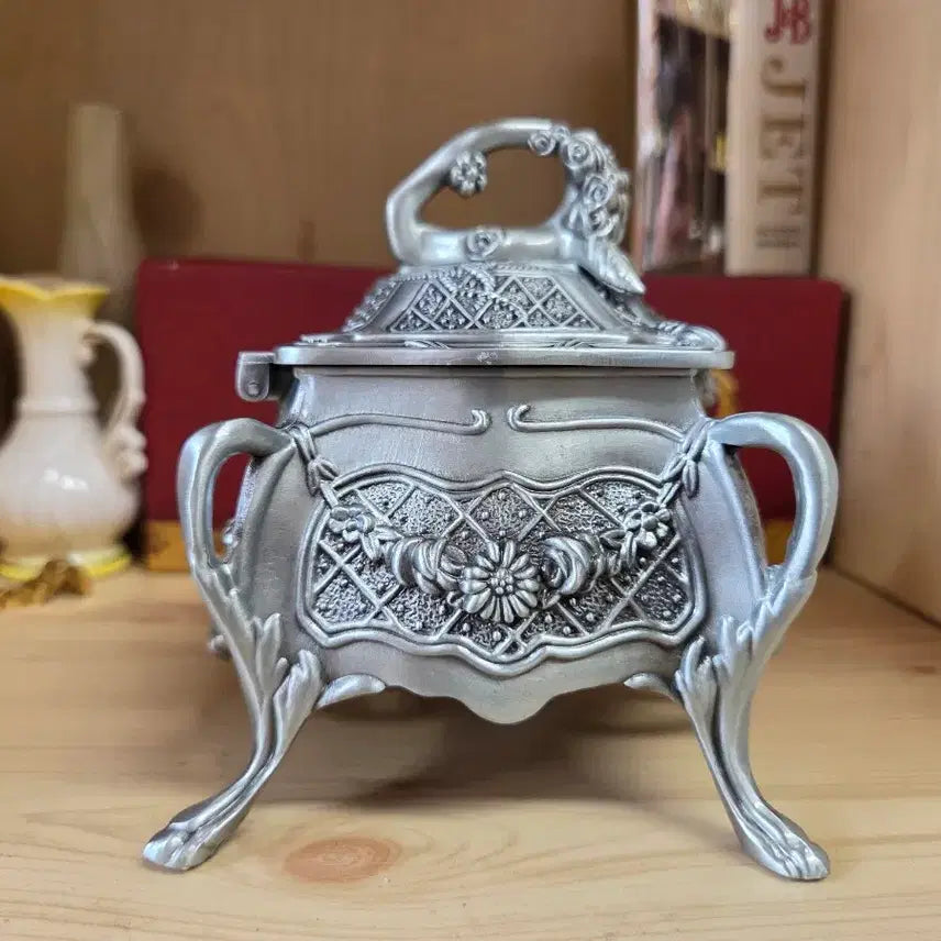 [BUNJANG] Antique Pewter Jewelry Box / 주석 보석함