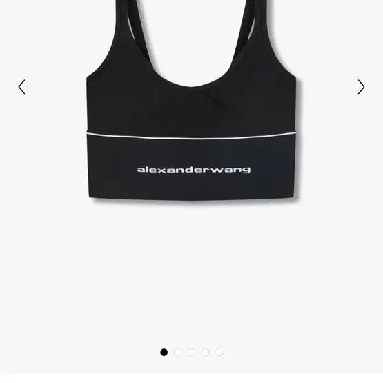 [BUNJANG] Alexander Wang Logo Band Bra Top Black / 알렉산더왕 로고 밴딩 브라탑 블랙