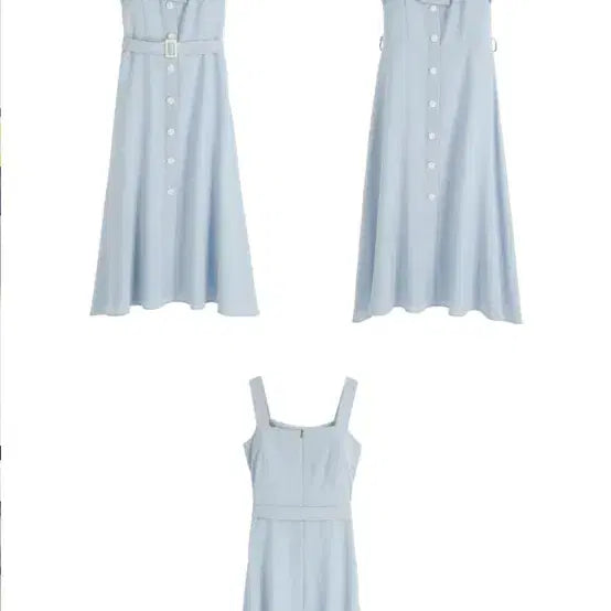 [BUNJANG] ATTRANGE Summer Long Dress Sky Blue / 아뜨랑스)여름원피스