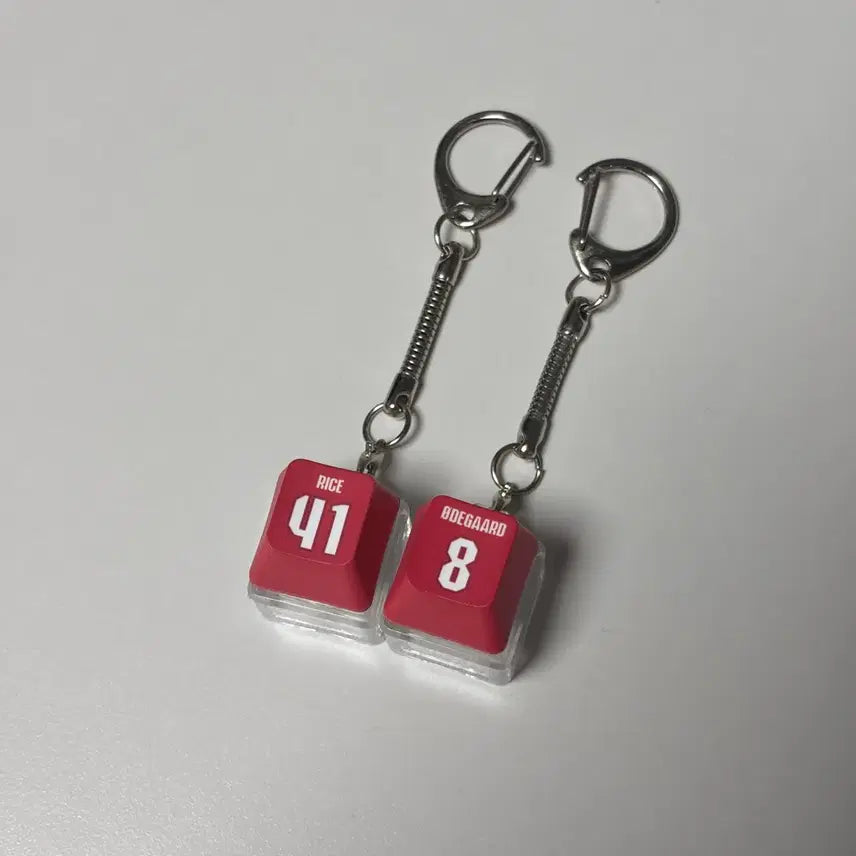[BUNJANG] Premier League Arsenal Jersey Keychain Set / 프리미어리그 아스날 유니폼 키캡 키링 | 외데고르 사카 라이스 에제