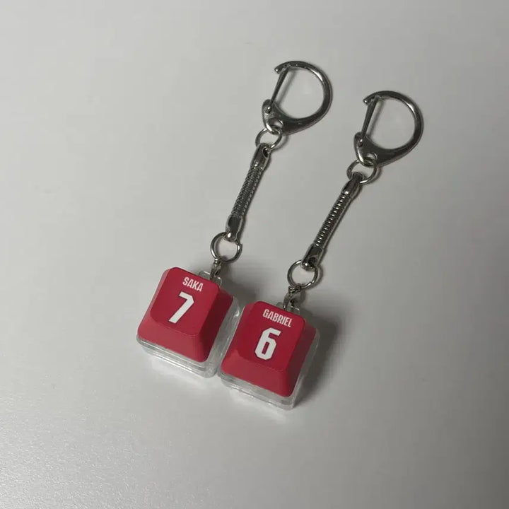 [BUNJANG] Premier League Arsenal Jersey Keychain Set / 프리미어리그 아스날 유니폼 키캡 키링 | 외데고르 사카 라이스 에제