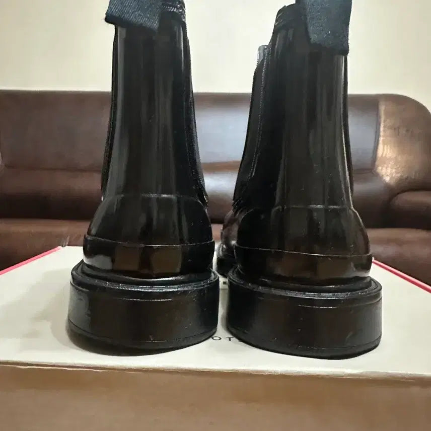 [BUNJANG] Hunter Commando Chelsea Gloss Black Boots Size 230 / 헌터 코만도 첼시 글로스 블랙 부츠 230사이즈