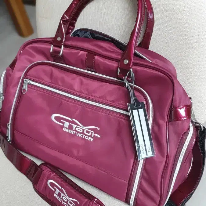 [BUNJANG] GV Tour Golf Boston Bag Wine / GV투어 골프. 보스턴백ㅡ미사용