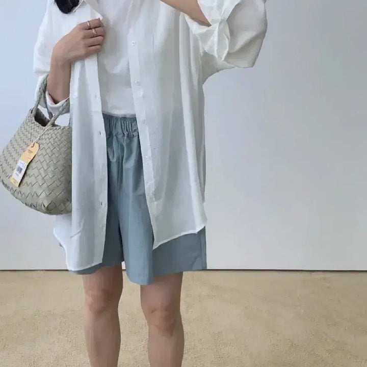 [SOLD OUT] 여름 루즈핏 셔츠 화이트