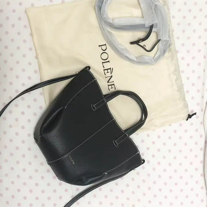 [BUNJANG] Polène Tonca Nano Textured Leather Tote Bag / 당일배송) 폴렌느 심 토트 나노 블랙 텍스처드