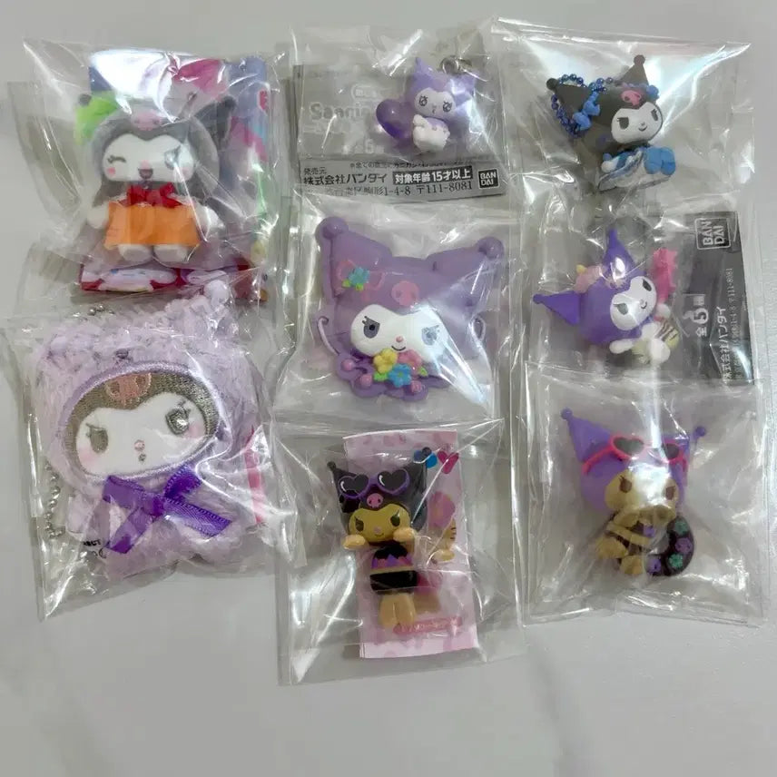 [BUNJANG] Sanrio Kuromi Gacha Figure Bundle Set / 산리오 쿠로미 가챠 피규어 굿즈 일괄