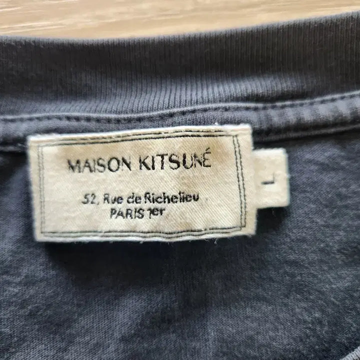[BUNJANG] Maison Kitsuné Double Fox Head Short Sleeve T-Shirt Navy L / 메종키츠네 더블 폭스 헤드 반팔티 네이비 L