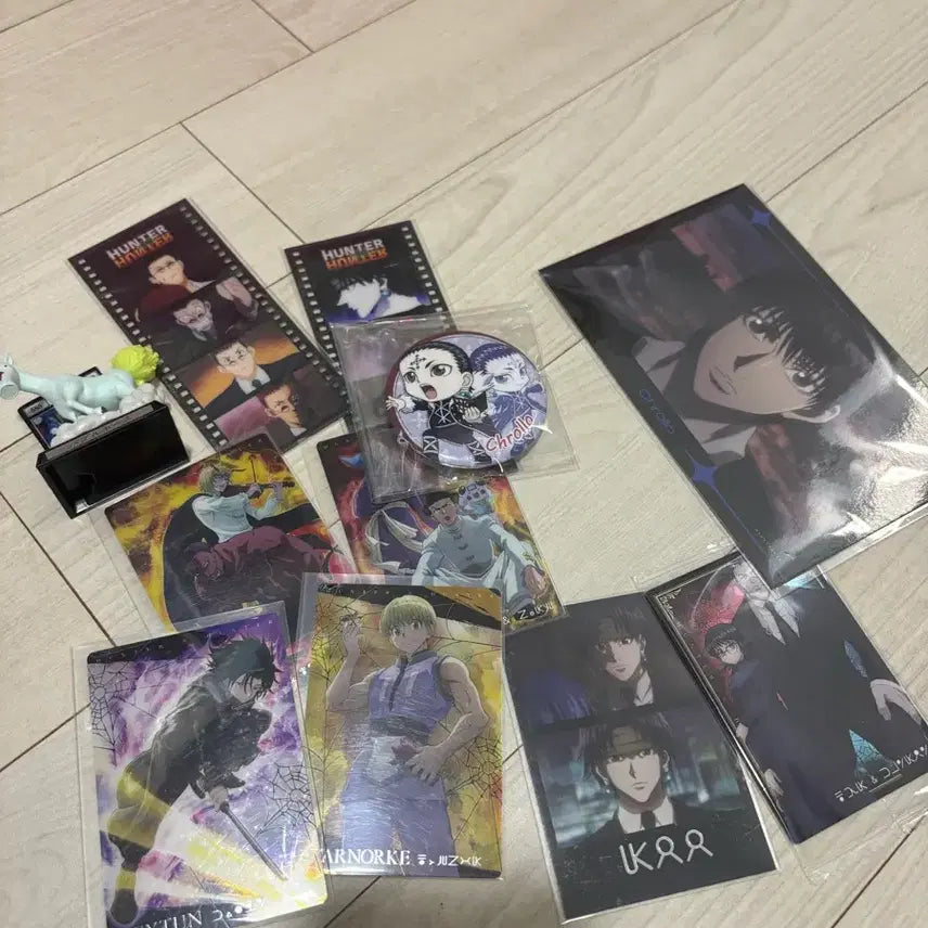 [BUNJANG] Hunter x Hunter Phantom Troupe Chrollo Itajaka Can Badge Set / 헌터x헌터 클로로 환영여단 이타쟈가 캔뱃지 세트
