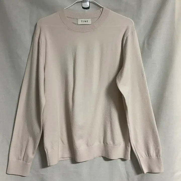 [BUNJANG] Time Homme Wool Round Knit - Beige / Time 타임 옴므 라운드 울 니트 95