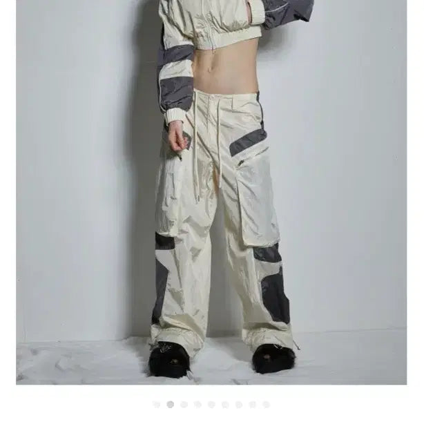 [BUNJANG] Gaetless Racing Wind Parachute Pants / [새상품]게이트리스 레이싱윈드파라슈트팬츠