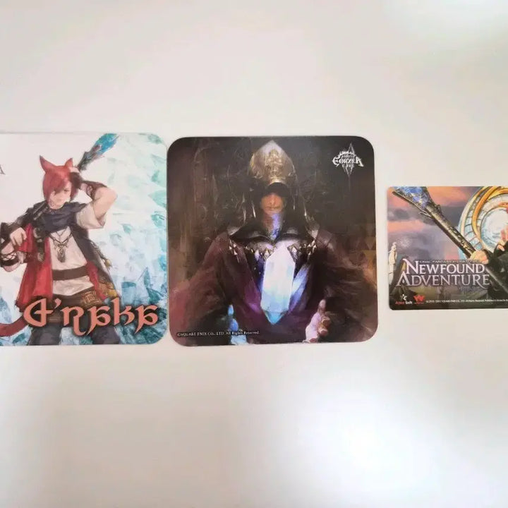[BUNJANG] Final Fantasy XIV Eorzea Cafe Graha Tia Crystal Man Coaster Set / 파이널판타지14 에오르제아 카페 그라하 수정공 코스터 세트