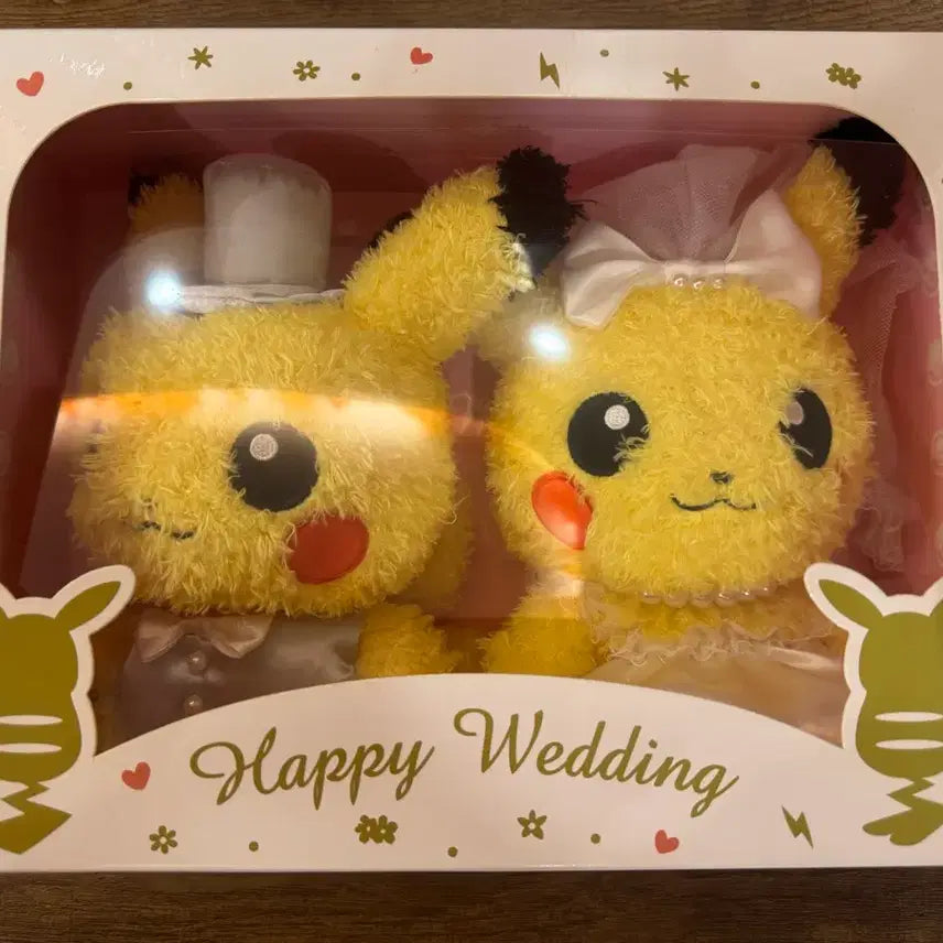 [BUNJANG] Limited Edition Pokemon Pikachu Wedding Doll Set / (한정판) 포켓몬 피카츄 웨딩 인형 세트
