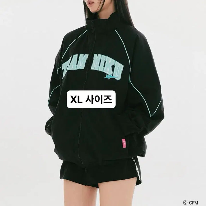 [BUNJANG] SPAO Friends Miku Pop-up Team Miku Windbreaker XL / 스파오 프렌즈 미쿠 팝업 팀미쿠 윈드 브레이커 바람막이 XL사이즈