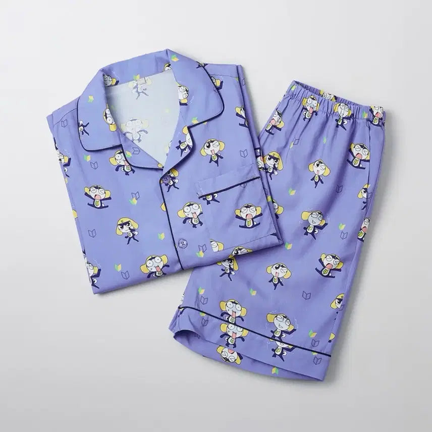 [BUNJANG] Keroro X SPAO Tamama Short Sleeve Pajamas L (Sealed) / 케로로 스파오 반팔 잠옷 타마마 L 미개봉