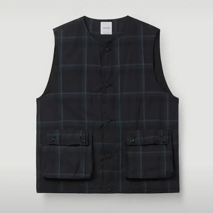 [BUNJANG] Sage De Cre Organic Cotton Madras Pigment Work Vest / SAGE DE CRET 오가닉 워크 베스트