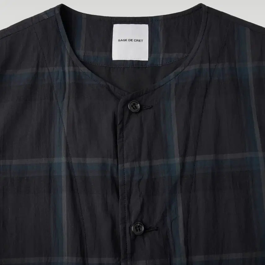 [BUNJANG] Sage De Cre Organic Cotton Madras Pigment Work Vest / SAGE DE CRET 오가닉 워크 베스트