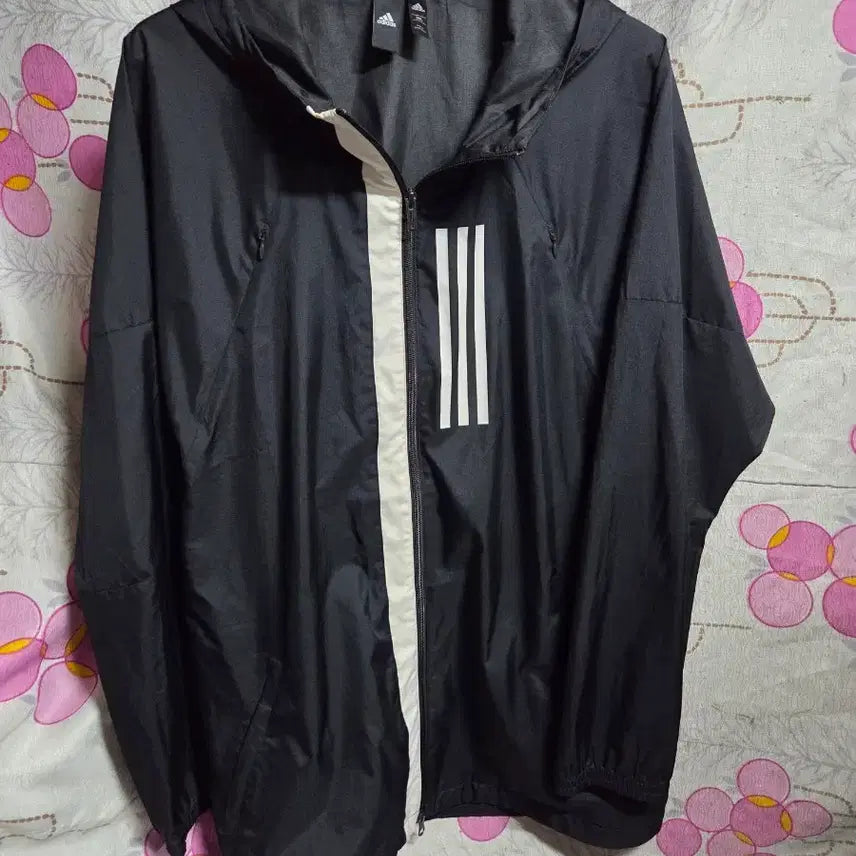 [BUNJANG] Adidas Windbreaker 3XL Black / 아디다스 바람막이 3XL 블랙