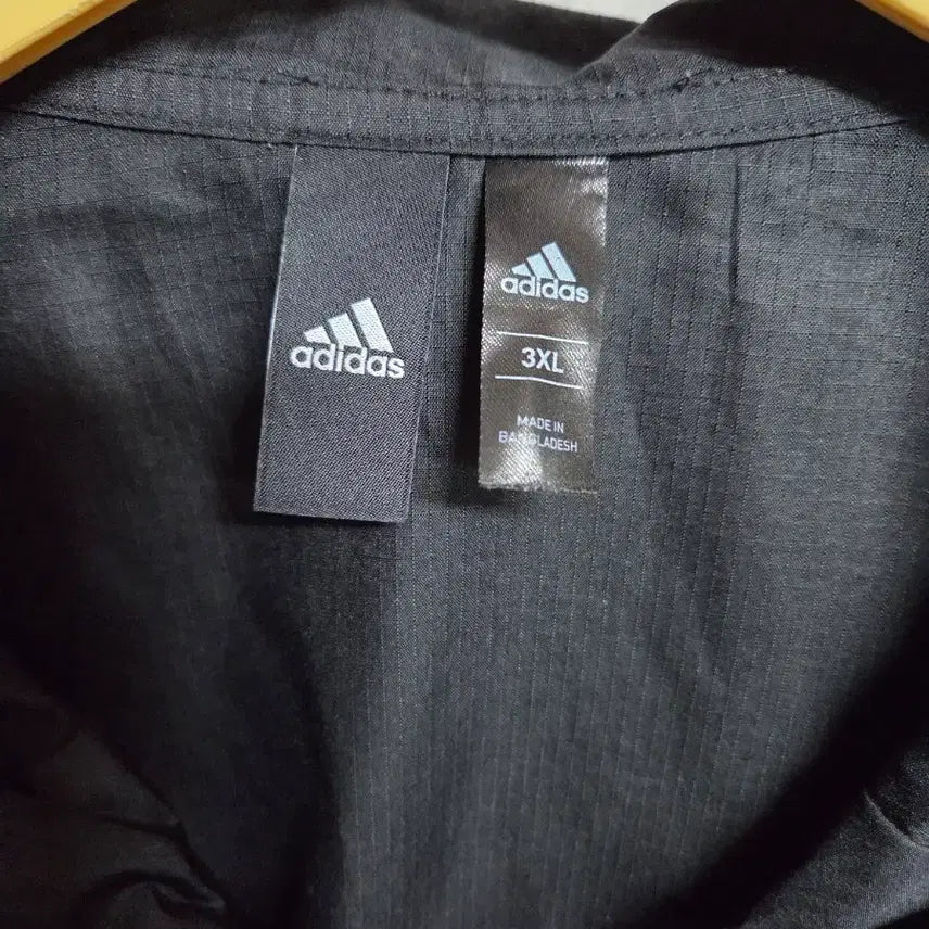 [BUNJANG] Adidas Windbreaker 3XL Black / 아디다스 바람막이 3XL 블랙