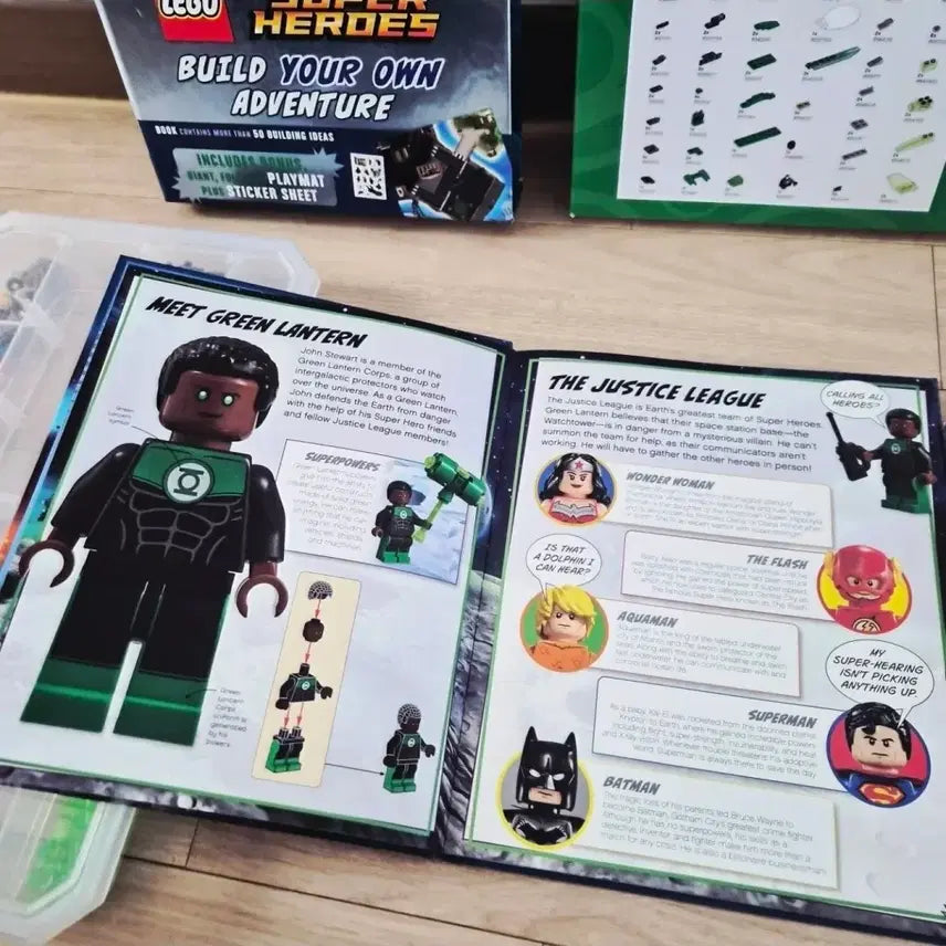 [BUNJANG] LEGO DC Super Heroes Build Your Own Adventure Book with Green Lantern Minifigure / [정품] 레고 DC 슈퍼히어로즈 빌드 유어 온 어드벤처 / LEGO
