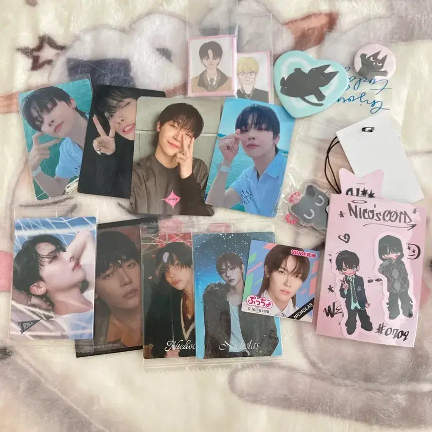 [BUNJANG] ENHYPEN Nicholas Photocard Set, Badge, Keyring, POB / 앤팀 니콜라스 포카 세트 뱃지 키링 특전 등