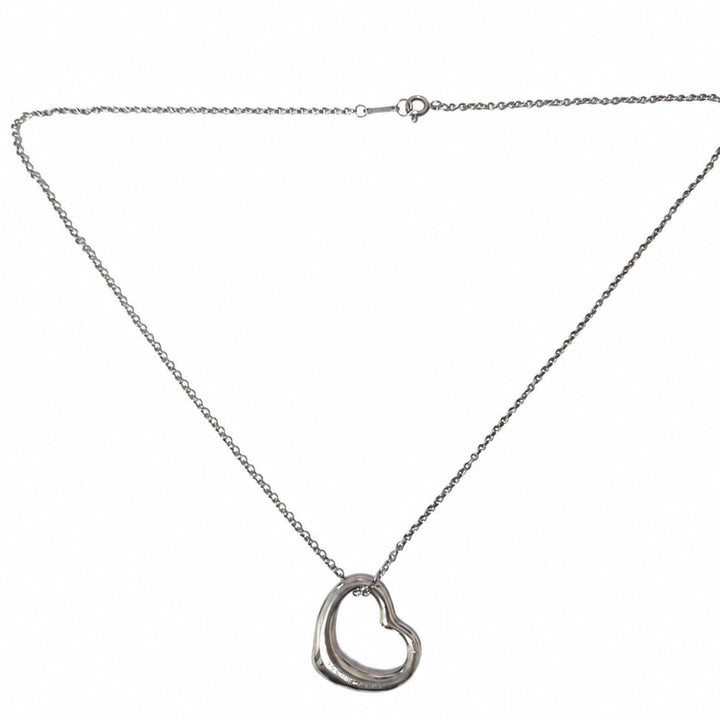 [BUNJANG] Tiffany &amp; Co. Sterling Silver 22mm Open Heart Pendant Necklace / [A급/정품] 티파니앤코 오픈하트 목걸이 실버 22mm