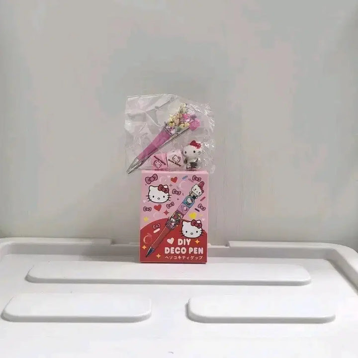 [BUNJANG] New Hello Kitty DIY Deco Pen &amp; Deco Set / 선착 특가 신상 헬로키티 DIY 데코 펜꾸 볼꾸 세트