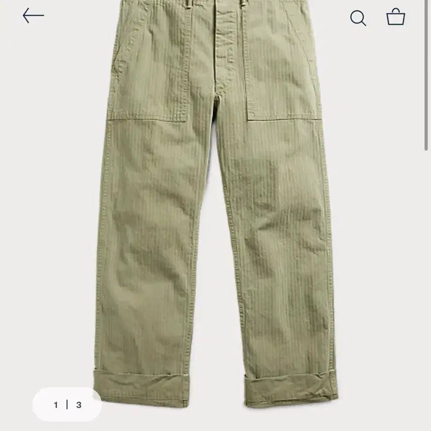 [BUNJANG] RRL Herringbone Fatigue Pants (W34*L32) / rrl 더블알엘 헤링본 퍼티그 W34*L32