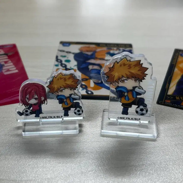 [BUNJANG] Blue Lock Chigiri x Kunigami Acrylic Stand Set (2 Types) + Cards (3 Types) / 블루록! (치기리 x 쿠니가미) 아크릴 스탠드 2종 + 카드 3종