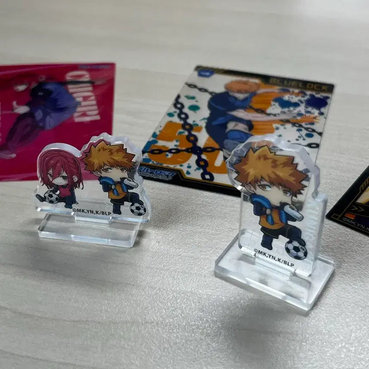 [BUNJANG] Blue Lock Chigiri x Kunigami Acrylic Stand Set (2 Types) + Cards (3 Types) / 블루록! (치기리 x 쿠니가미) 아크릴 스탠드 2종 + 카드 3종