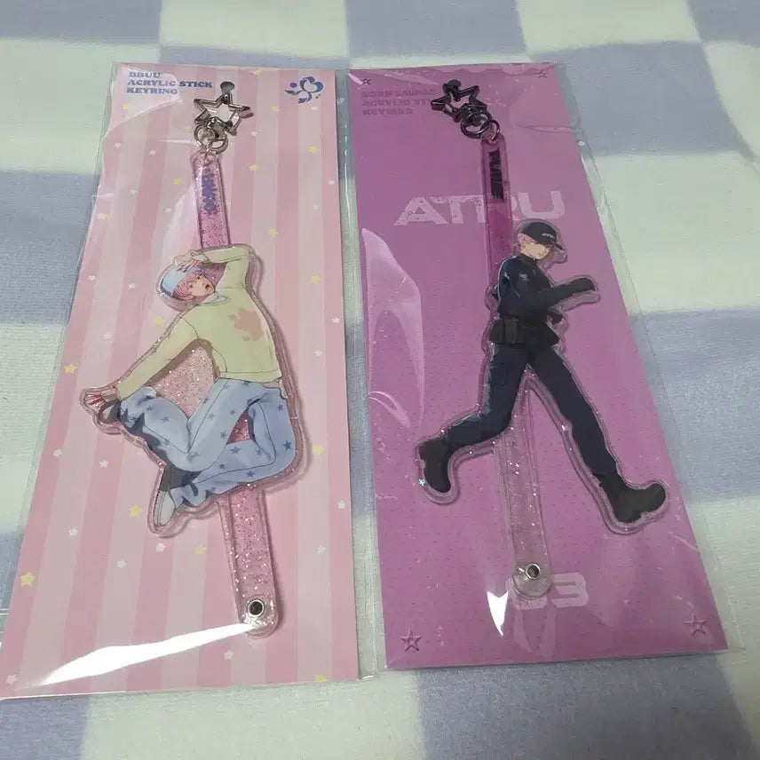 [BUNJANG] PLAVE Bambi Acrylic Stick Keyring Bundle Set (Sealed) / (미개봉) 플레이브 밤비 스틱 키링 일괄 양도
