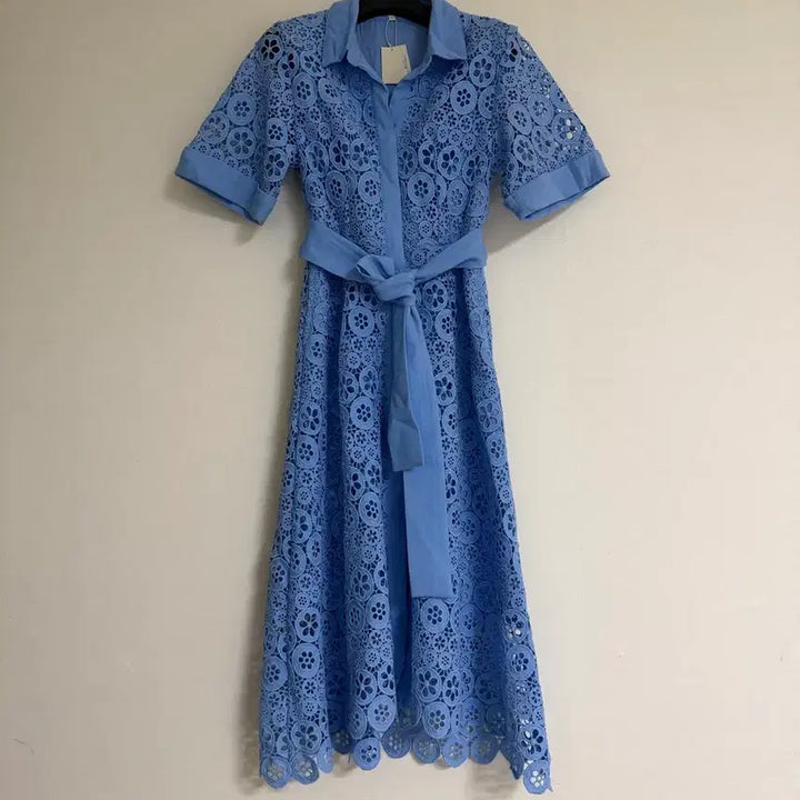 [BUNJANG] Maje Lace Belt Dress / (새상품)마쥬 레이스 벨트 원피스