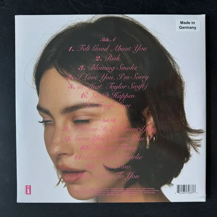 [BUNJANG] Gracie Abrams Official The Great Unknown 2nd Album Limited Edition Pink Color Vinyl LP / 그레이시 에이브럼스 LP 정규 2집 한정판(핑크컬러반)