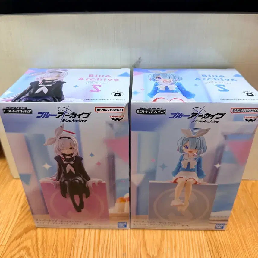 [BUNJANG] Blue Archive Arona &amp; Prana Noodle Stopper Figure 2-Set (Sealed) / (미개봉,현물)모니터탑 아로나,프라나 블루 아카이브 피규어 2종 세트