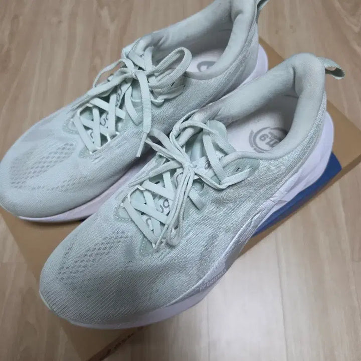 [BUNJANG] Asics NovaBlast 5 Pure Aqua Sil Grey Running Shoes / 아식스 노바블라스트 5 퓨어 아쿠아 실 그레이 270
