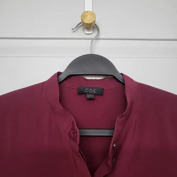 [BUNJANG] COS Wine Red Frill Midi Dress / COS 와인색 프릴 원피스