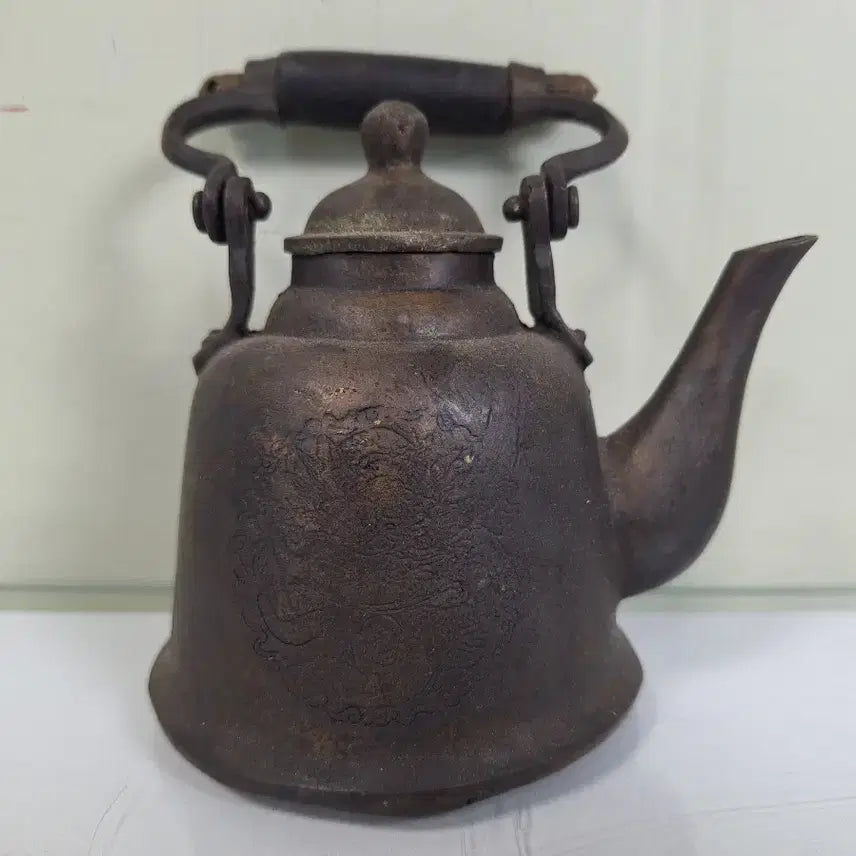 [BUNJANG] Vintage Bronze Small Teapot for Collection / 취미 수집 동 브론즈  옛날 주전자 소형