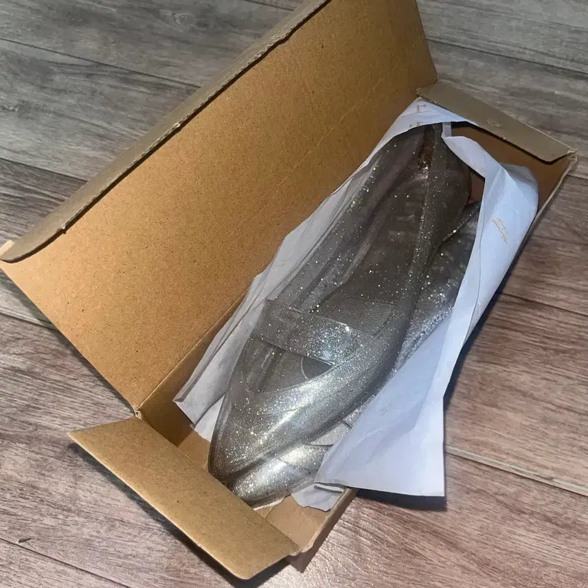 [BUNJANG] Heavenly Jelly Slick Glitter Silver Shoes (240) / 헤븐리젤리 슬릭 글리터 실버 240