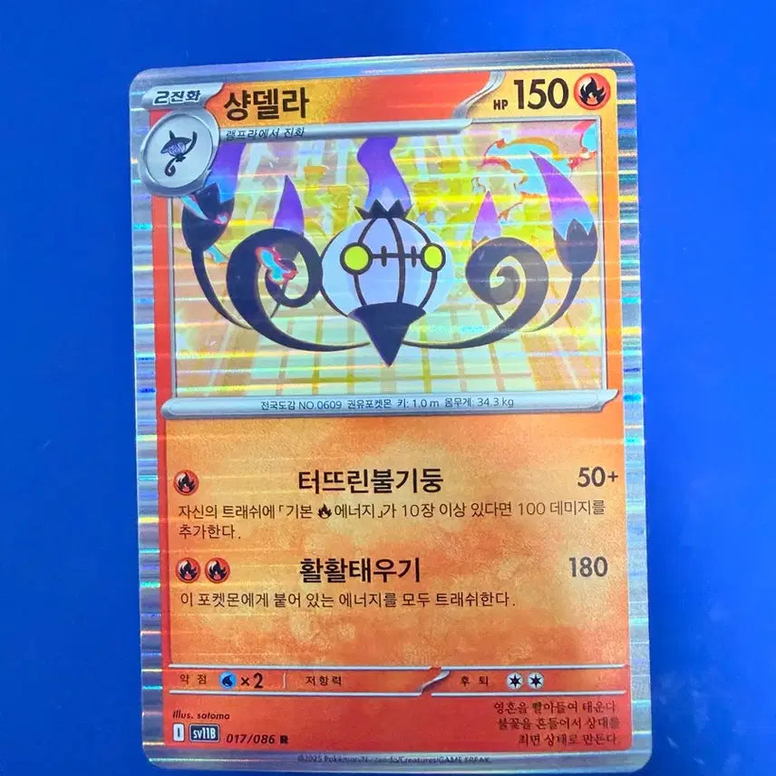 [SOLD OUT] 포켓몬카드 샹델라 홀로 카드
