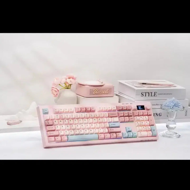 [BUNJANG] AULA S102 Pro Spider Membrane Pink Keyboard / AULA S102 PRO 독거미 멤브레인 핑크 키보드