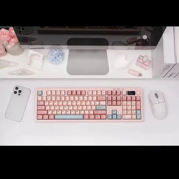 [BUNJANG] AULA S102 Pro Spider Membrane Pink Keyboard / AULA S102 PRO 독거미 멤브레인 핑크 키보드