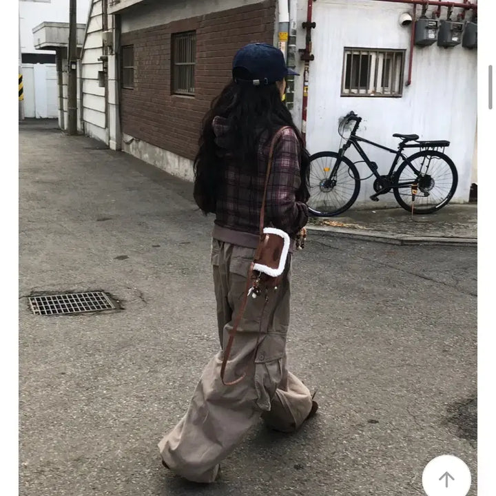 [BUNJANG] Big Cargo Wide Pants - Beige / 빅 카고 와이드팬츠 회베이지컬러