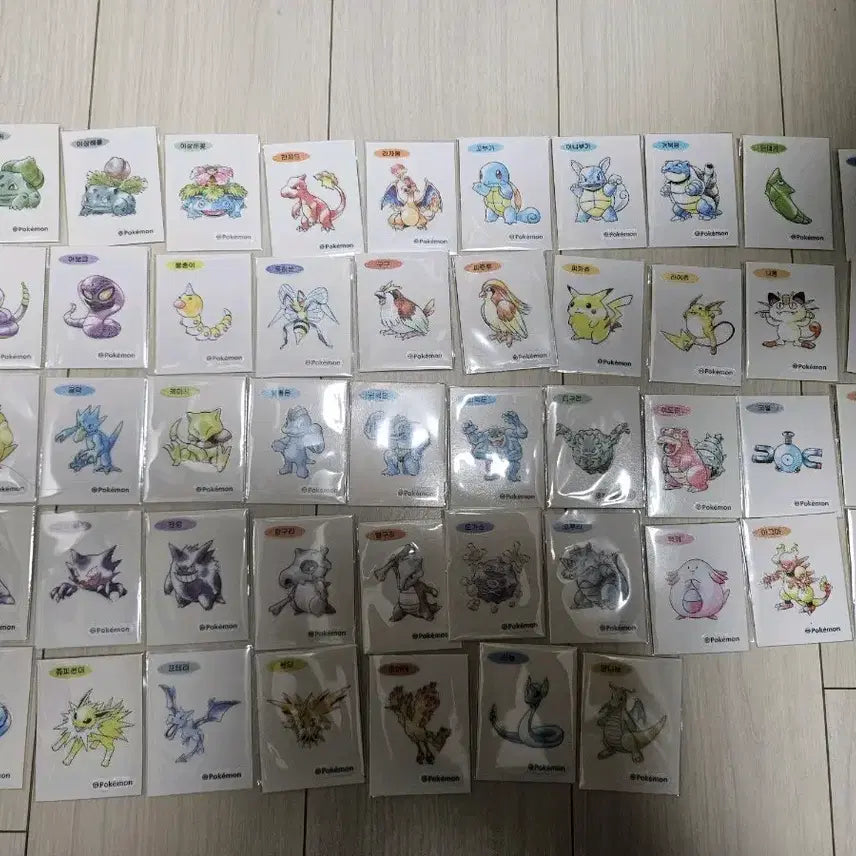 [BUNJANG] Pokemon Artwork Tteobuseal Sticker Set / 포켓몬 아트워크 띠부씰 판매 및 교환